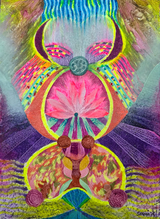Lotus In Meditation - Framed