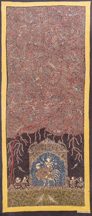 Bahuchar Mata with Tree of Life