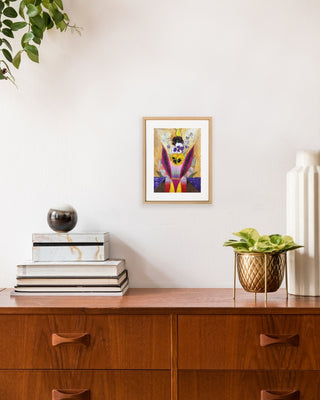 Pansy Dance 1 - Framed