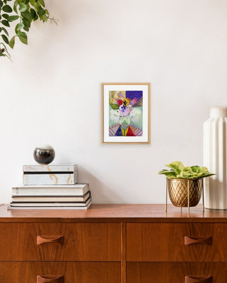 Pansy Dance 2 - Framed