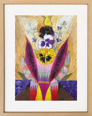 Pansy Dance 1 - Framed