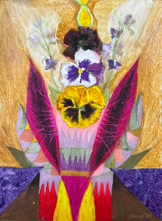 Pansy Dance 1 - Framed