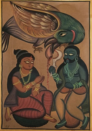 RAVAN STRIKES OFF JATAYU'S TONGUE