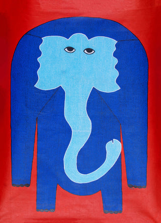 Elephant - Red and Blue