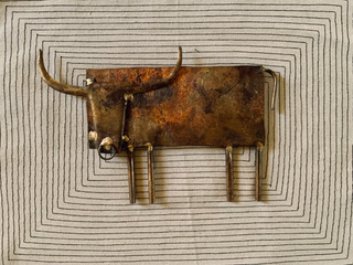 Metal Caricature - Bull (Framed)