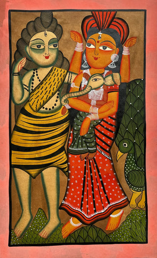 Shiva Parvati with Ganesh