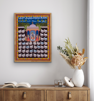 Shrinathji With Cows (18X24)