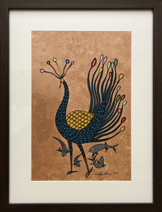 The Peacock - Framed