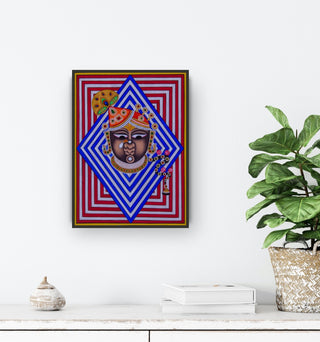 Shrinathji Face Blue