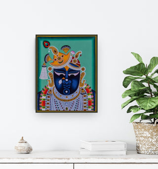 Shrinathji Face Green