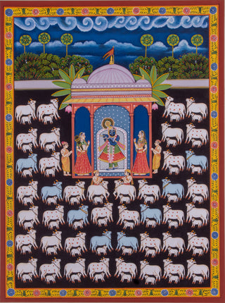 Shrinathji With Cows (18X24)