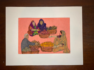 The Vegetable Vendor - Framed