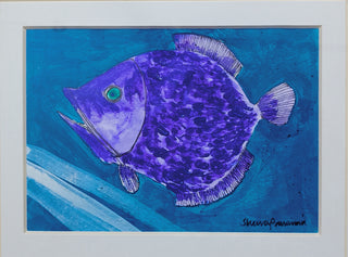 The Blue Fish - Framed