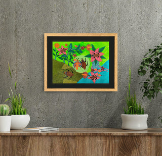 The Friendship of the Beetle and the Bee (Framed)