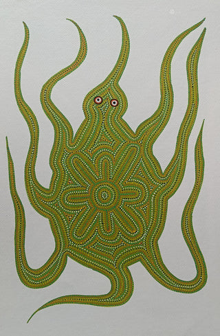 The Green Octo - Framed