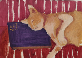 The Sleeping Scholar - Framed