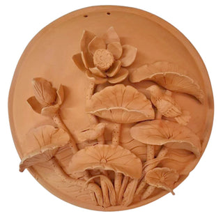 Two Birds And Lotus Wall Plate