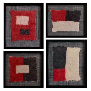 Tribute to Rothko, Felted Wool Art (Set of 4)