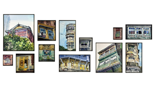 Through Old Frames - Set of 12 (Framed)