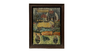 Islamic Hand Painted Mirror (Framed)