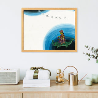 Water Goddess Trinity (Debarchan Rout)- Framed set of 3