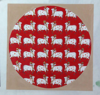 Circular Red Cows