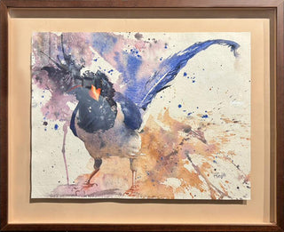 Red-Billed Blue Magpie (Framed)