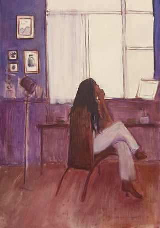 Window gazing - Framed