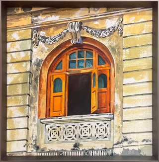 Window On Dockyard Road - Framed