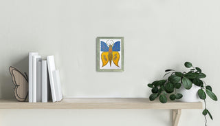 Yellow And Blue - Framed