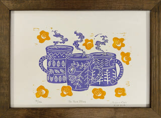Tea Time Blues - Framed