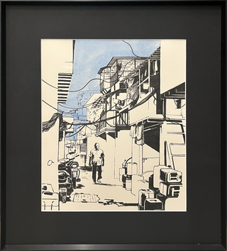 In The Folds Of Mumbai - Gitanagar (Framed)