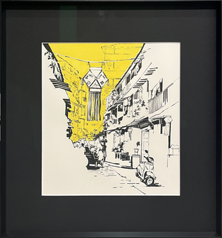 In The Folds Of Mumbai - Ambewadi (Framed)