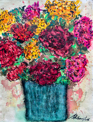 Les Fleurs - Framed