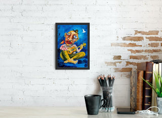 The Blue Room I - painting by Kaushal Parikh