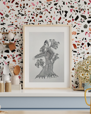 Bird as a Farmer (Framed)