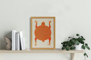 The Orange Turtle - Framed