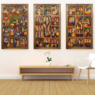Kartikeya- Triptych (Framed)