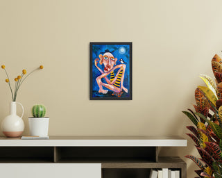 The Blue Room III - painting by Kaushal Parikh