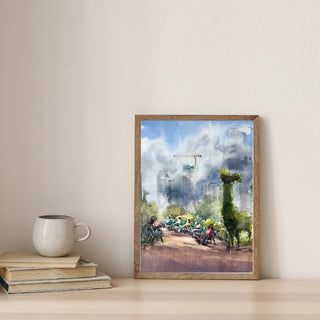 Sun and Rain at Hanging Gardens, Mumbai