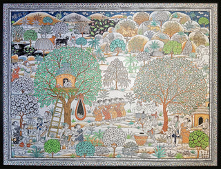 Worshipping the tree of life - Framed