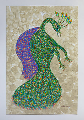 Reclining Peacock