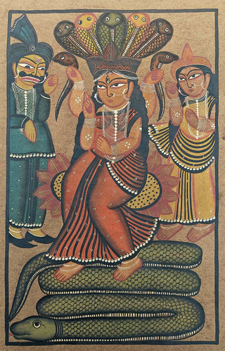 Laxmi Seating on a Snake