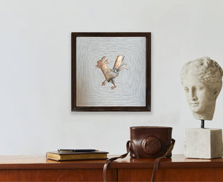 Metal Caricature - Rooster (Framed)