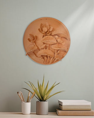 Two Birds And Lotus Wall Plate